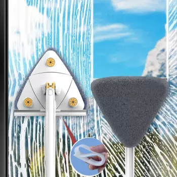 Швабра из силикона, вращающаяся на 360 °, с окошком