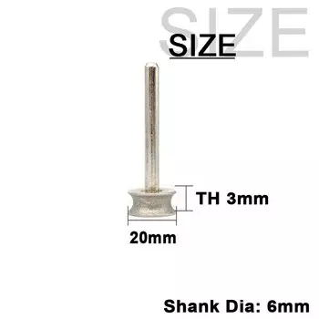 SI FANG Вогнутый алмазный шлифовальный круг 2-12 мм
