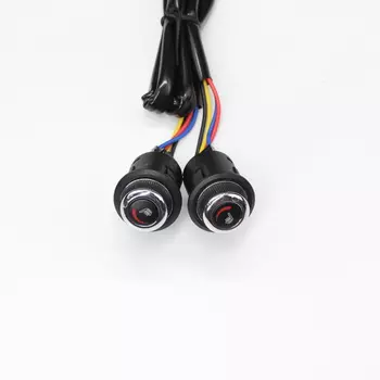 Сиденье-переключатель, 6-колесный электрический переключатель сидений с подогревом, совместимый с углеродным волокном, теплый поясничный переключатель для универсального обогрева салона автомобиля