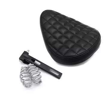 Сиденье Solo из ролик мотоцикла кожи и пружина 3 дюйма + кронштейн седла, черное, для Harley-Davidson Sportster 883 XL, Чоппер, поплавок, 1 шт.