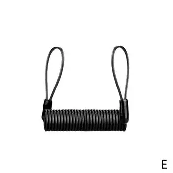 Сигнальный дисковый замок, защита от кражи мотоцикла, колеса, дискового тормоза, сигнализация, замок, сумка и напоминание, пружинный кабель 120 см