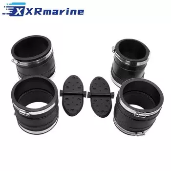 Сильфоны выхлопного шланга и жалюзи с зажимами для двигателей MerCruiser MCM 120, 140 и GM V-6 и V-8 Stern Drive