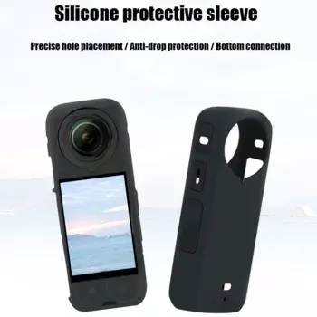 Silicone Case For Insta360 X4 Body Protective Cover Anti-Slip Anti-Scratch Soft Cover For Insta 360 X4 Camera Accessories