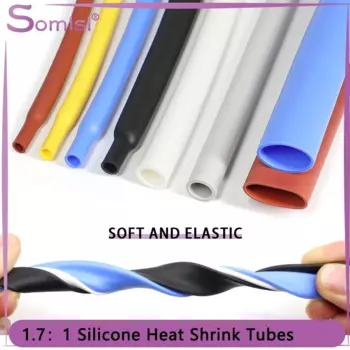 Термоусадочная силиконовая трубка 0.8-30 мм