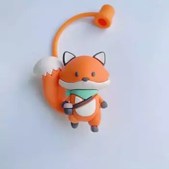 Silicone Straw Covers Cartoon Bear JONBT