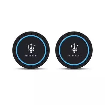 Силиконовая автомобильная подставка из ПВХ, нескользящий коврик для чашки с водой, коврик для напитков для Maserati Quattroporte GranTurismo MC20 Levante Grecale Coupe