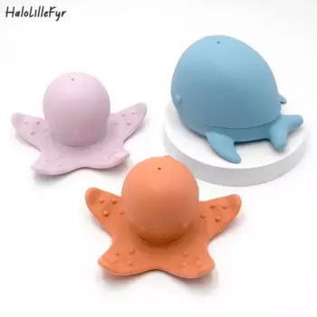 Силиконовая детская игрушка для купания в форме Кита, без бисфенола А