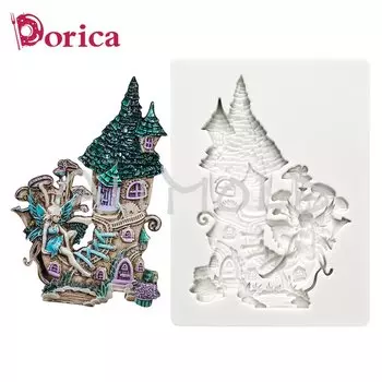 Силиконовая форма «Ангел Сказочный Дом» Dorica