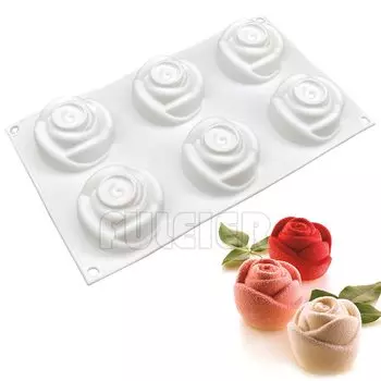 Силиконовая форма для кекса Fuleier, 6 полостей