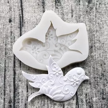 Силиконовая форма для кексов голубь Fengying