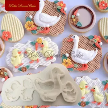 Силиконовая форма для кексов утка