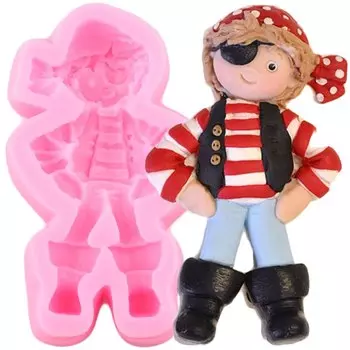 Силиконовая форма для кексов Zixiang розового цвета