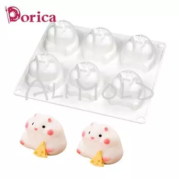 Силиконовая форма для мусса Dorica 6 отверстий