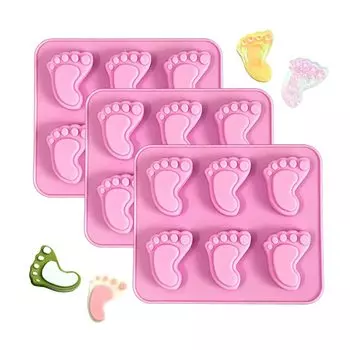Силиконовая форма для мыла Baby Foot Print