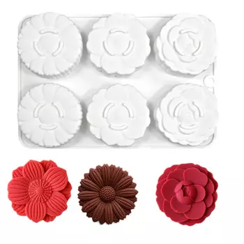 Силиконовая форма для мыла и выпечки подсолнух