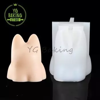 Силиконовая форма для пудинга "Кот"