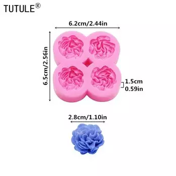 Силиконовая форма для сережек Camellia