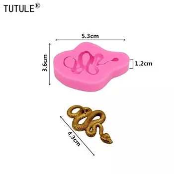 Силиконовая форма для серёжек змея