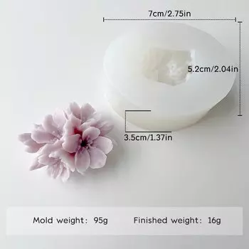 Силиконовая форма для свечей роза