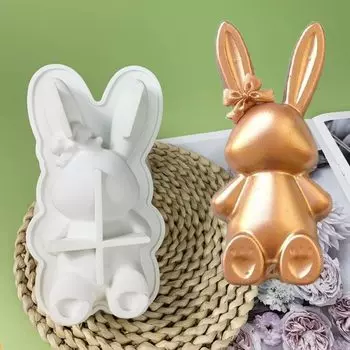 Силиконовая форма для торта 3D Кролик