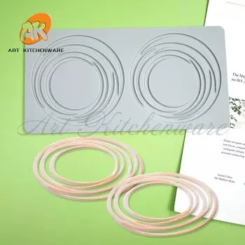 Силиконовая форма для торта "Цветочный венок"