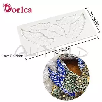Силиконовая форма для торта Dorica "Механические крылья"
