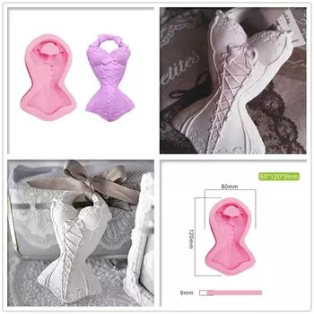 Силиконовая форма для торта "Классический корсет"