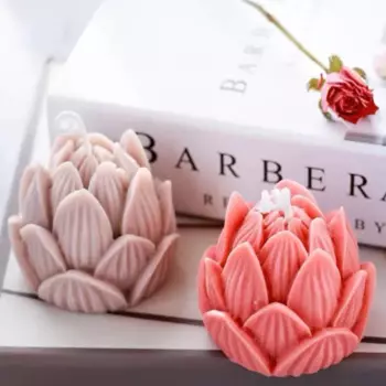 Силиконовая форма для торта Lotus, оптовая продажа, форма для выпечки шоколада, мусса, трехмерный Лотос, форма для ароматерапии, свечи, украшения