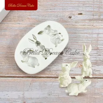 Силиконовая форма для торта "Пасхальный кролик"