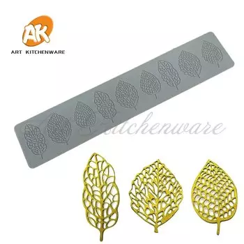 Силиконовая форма для торта "Различные листья"