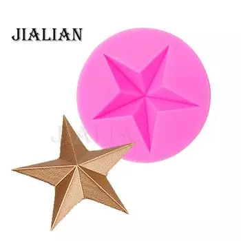 Силиконовая форма для торта звезда