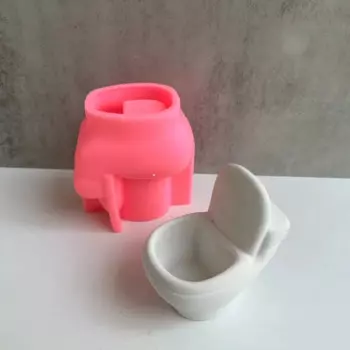 Силиконовая форма для унитаза