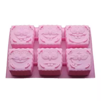 Силиконовая форма для выпечки 6 отверстий