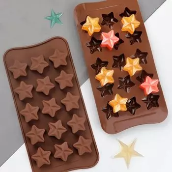 Силиконовая формочка для льда звезда