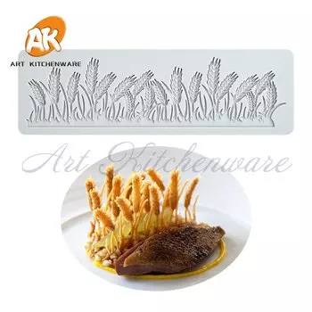 Силиконовая кружевная форма для торта Leaves and Wheat Ears