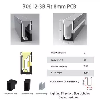 Силиконовая неоновая трубка Xnbada для RGB ленты 1-5 м