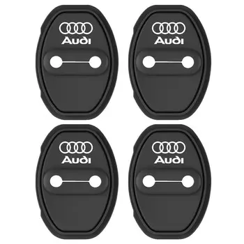 Силиконовая пряжка автомобильного дверного замка, защитная крышка дверного замка, амортизатор для Audi A4 B5 B6 A3 A5 A6 C6 C5 A1 A7 A8 Q2 Q3 TT Sline