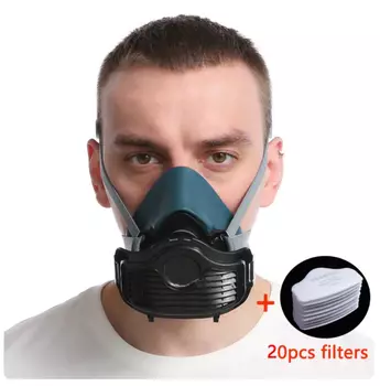 Силиконовая Пылезащитная Маска С Фильтром Для Окраски, Украшения Спреем, Украшение Дома, Самоклеящийся Пылезащитный Респиратор