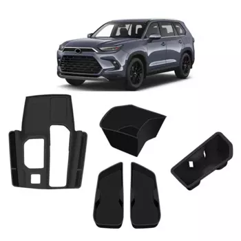 Силиконовая резина, центральная консоль, панель переключения передач, автомобильный задний держатель для стакана с водой, аксессуары для Toyota Grand Highlander 2024 2025