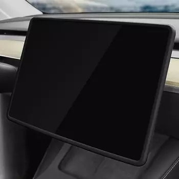 Силиконовая защитная рамка для экрана Tesla Model 3Y Edge Cover, защитная пленка для экрана навигации с центральным управлением, накладка, автомобильные аксессуары