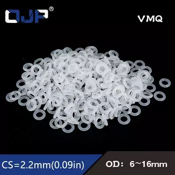 Силиконовое уплотнительное кольцо, внешний диаметр 6/8/9/10/11/12/14/15/16/17/18/20*2,2 мм, термостойкость и водонепроницаемость.-.