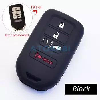Силиконовые чехлы для автомобильных ключей ATOBABI для Honda Civic Accord Pilot Passport CR-V vision 2015-2021, 5 кнопок, смарт-чехол для пульта дистанционного управления