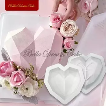 Силиконовые формы для торта сердце