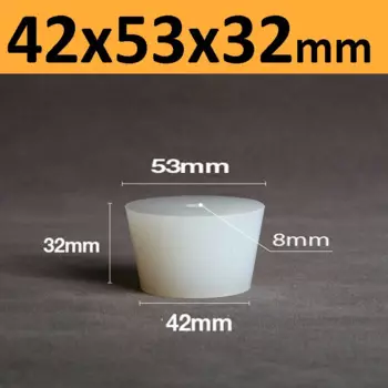 Силиконовые конические заглушки с отверстием 8 мм