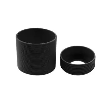 Силиконовые крышки для чашек ChengHaoRan черные 2 шт.
