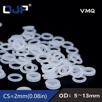 Силиконовые прокладки O-ring OJP OD5/5.5/6/6.5/7/7.5/8/8.5/9/9.5/10/10.5/11/11.5/12/12.5/13/14*2 мм
