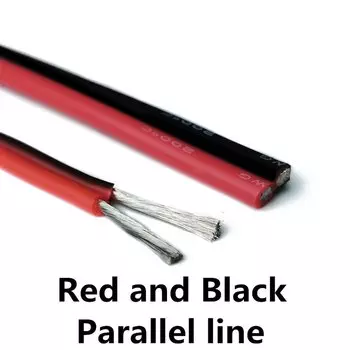 Силиконовые провода Diligent ant Soft silicone line черный красный 7AWG