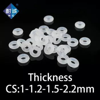 Силиконовые уплотнительные кольца NC CS 1/1,2/1,5/2,2 мм