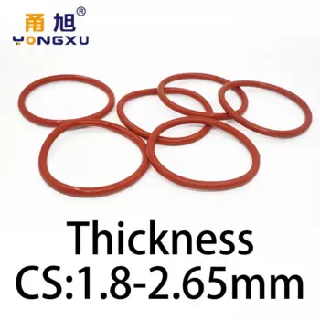 Силиконовые уплотнительные кольца NC, красные, термостойкие