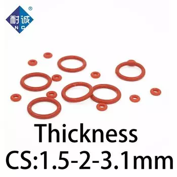 Силиконовые уплотнительные кольца NC, красные, термостойкие